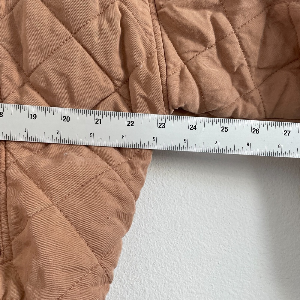 BlankNYC Quilted Women‎ M Beige Short Full Zip Casual Capsule Outdoors Boho - Picture 3 of 14